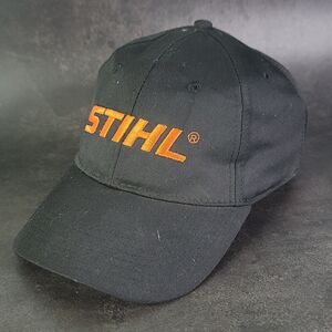 STIHL Outfitters Apparel Snapback Hat Black Baseball Cap Embroidered